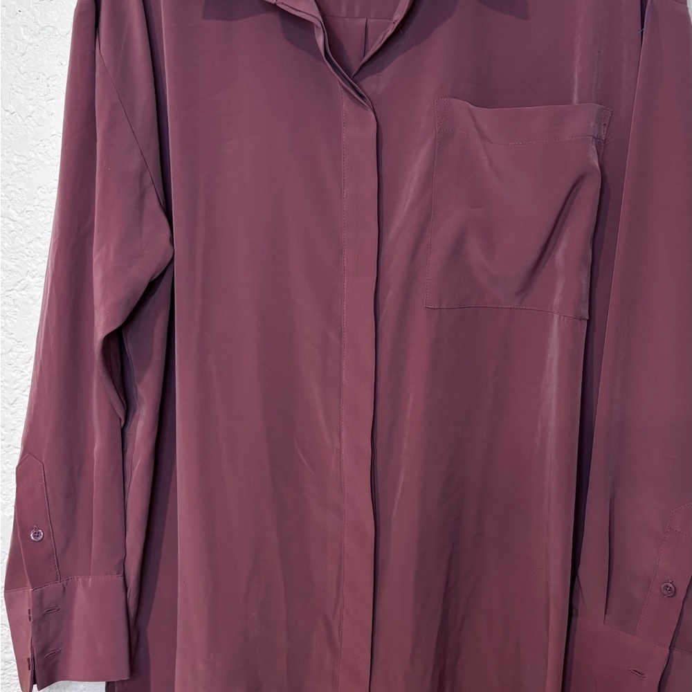 Nine West Women's Burgundy High Low Skirt